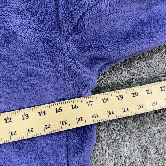 Patagonia Jacket Womens Medium Purple Long Sleeve Zip Up Fleece Logo Outdoor - Picture 9 of 11